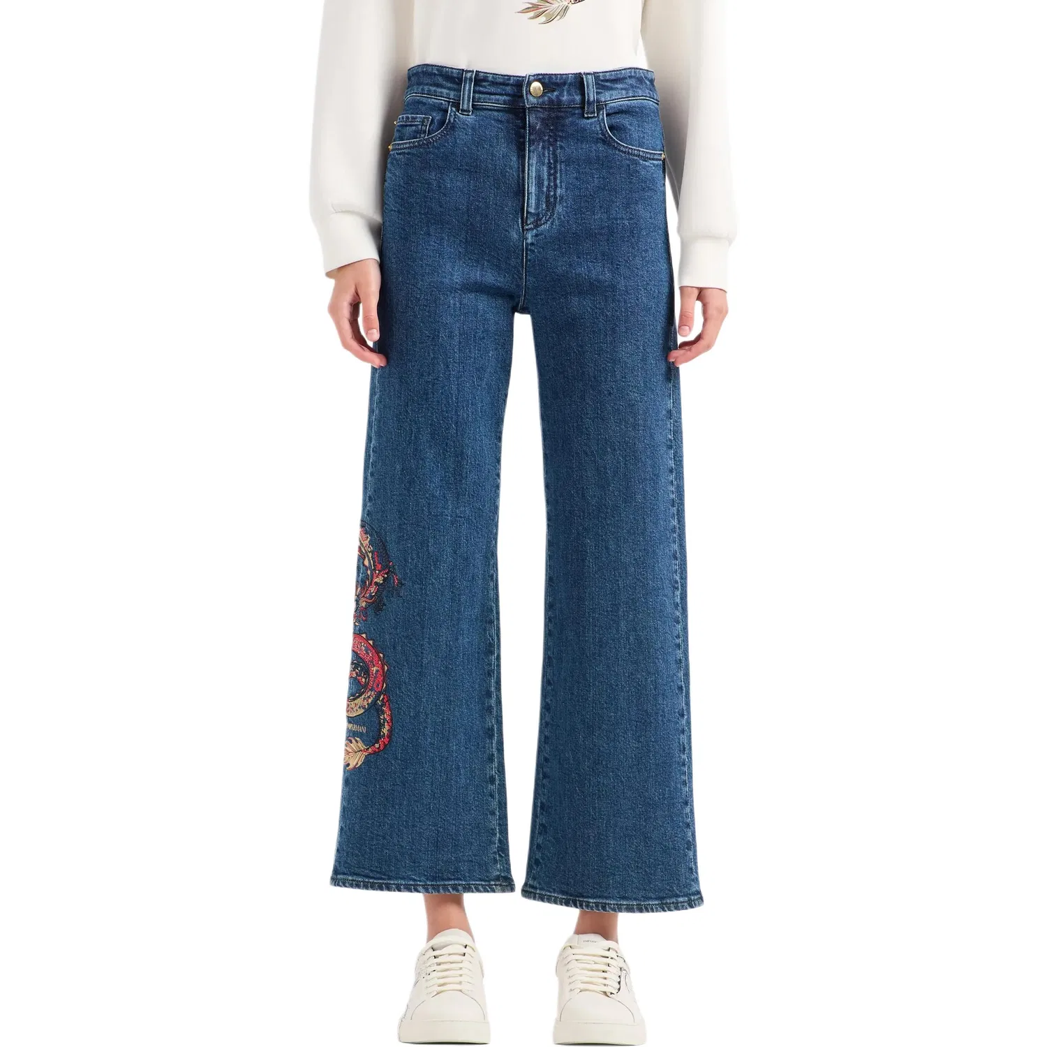 Женские джинсы Denim Blue EMPORIO ARMANI — фото 4
