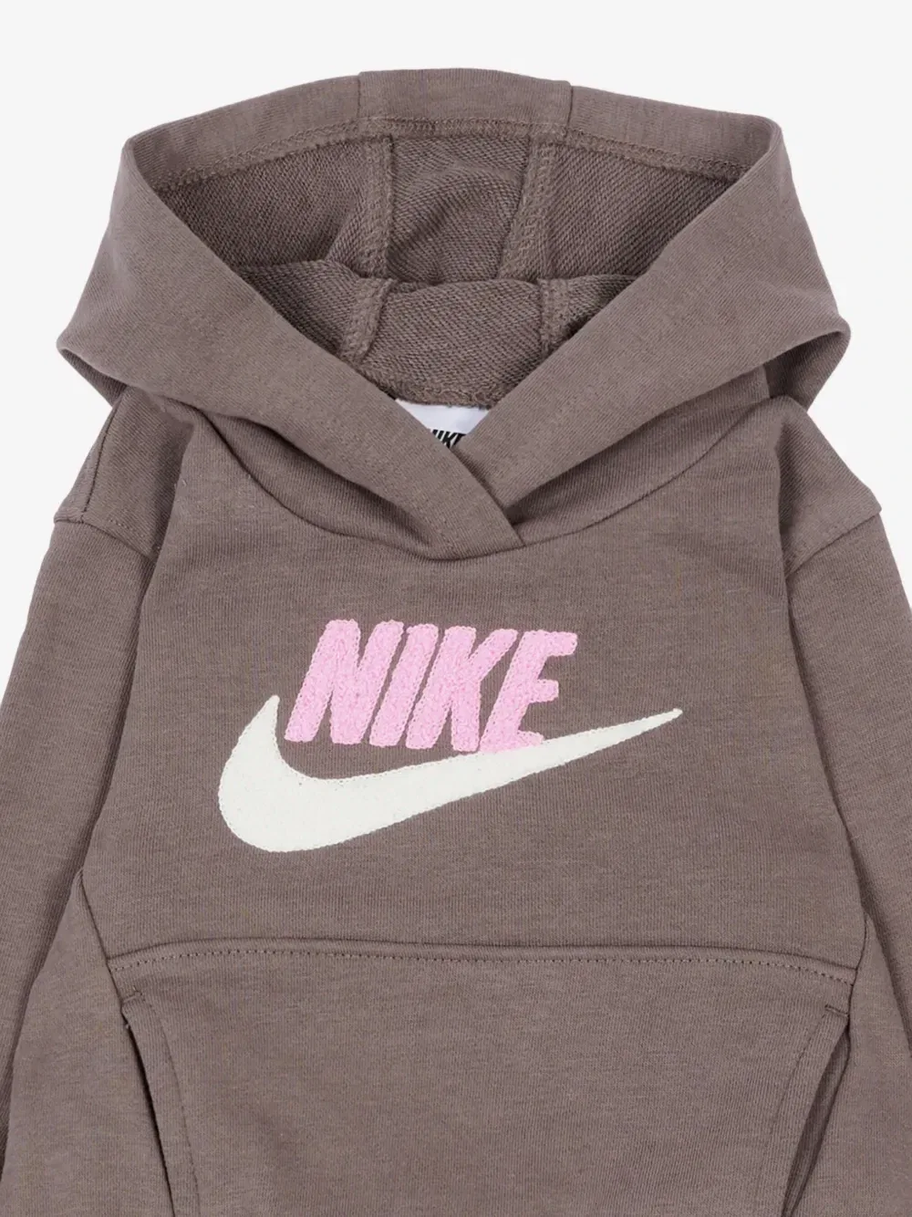 Спортивный костюм с вышитым логотипом Nike Kids, коричневый — фото 4