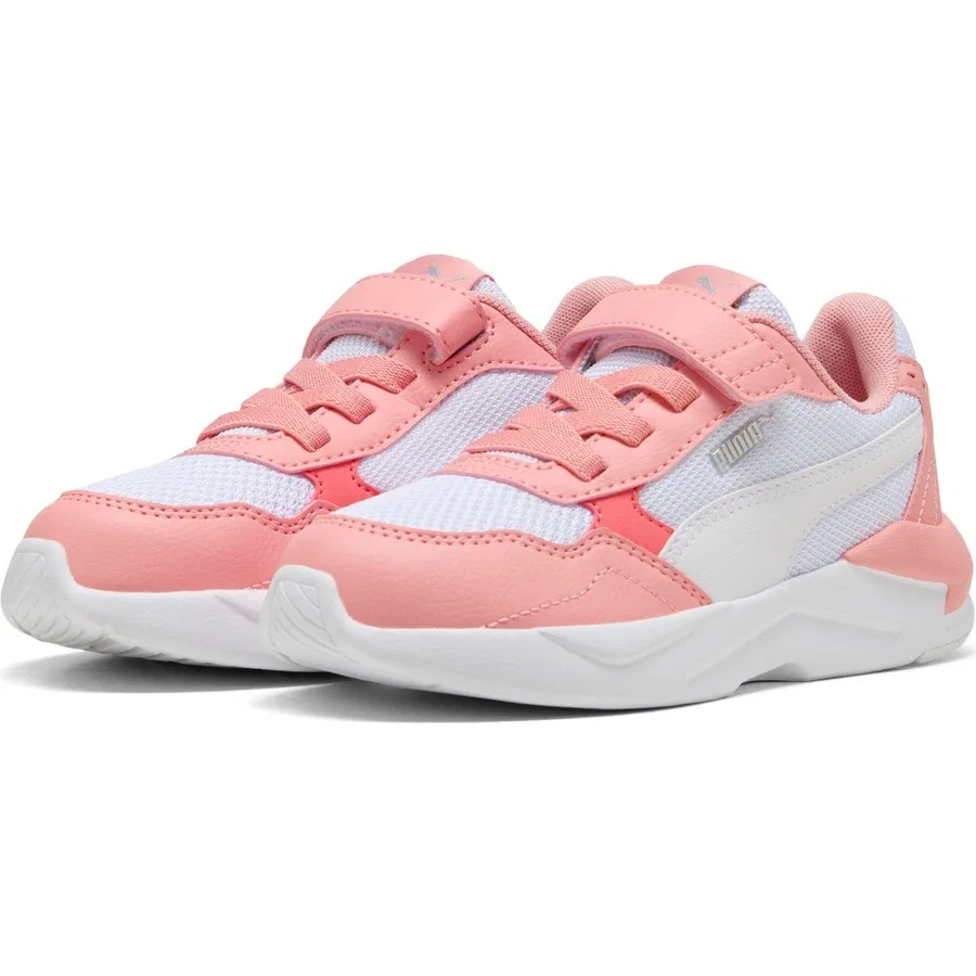 Детские спортивные кроссовки с липучкой X-Ray Speed Lite Ac+ Ps Puma, Бело-оранжевый