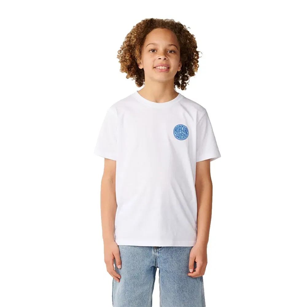 Детская футболка с коротким рукавом Streamline Chest Logo Rip curl, White