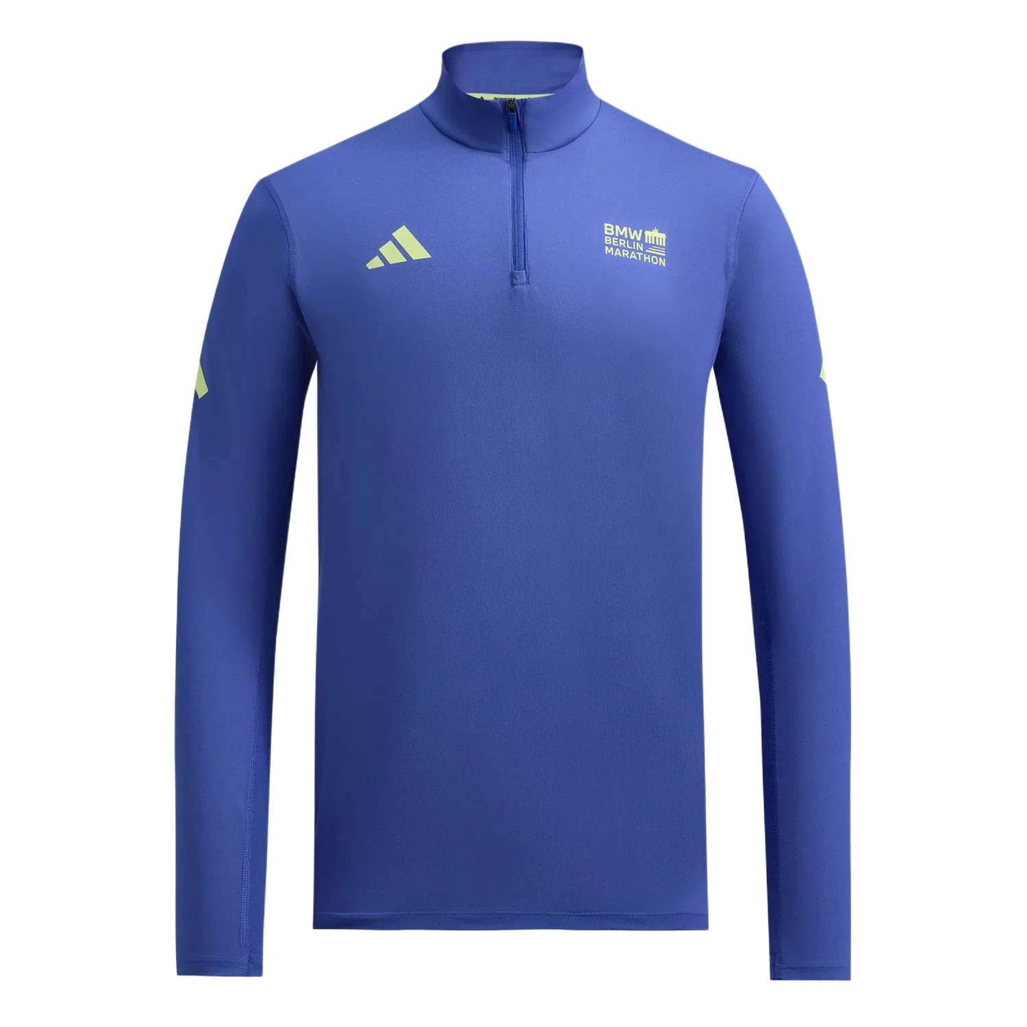 Мужская футболка для бега с воротником-стойкой Adidas Marathon, Blue