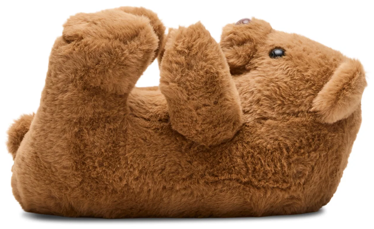 Детские тапочки для девочек из искусственного меха JBUDDIES Steve Madden, коричневый