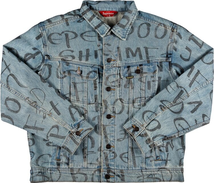 

Куртка Supreme Black Ark Denim Trucker Jacket 'Blue', синий