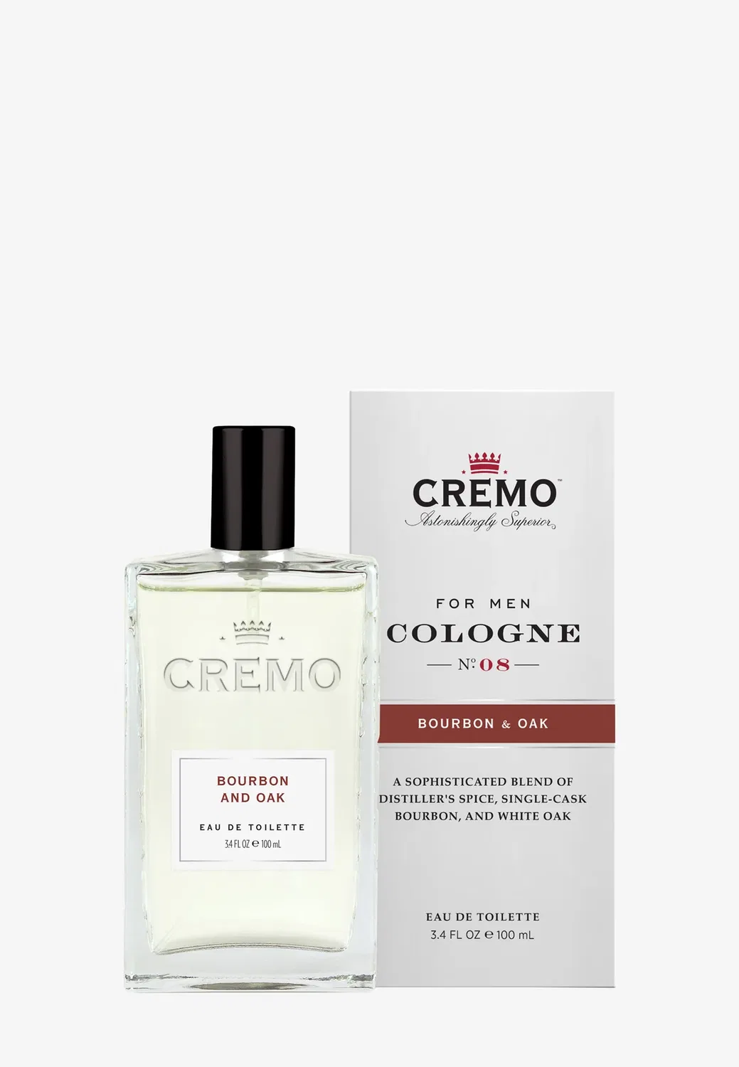 Bourbon & Oak Edt для мужчин - туалетная вода Cremo, 100 мл