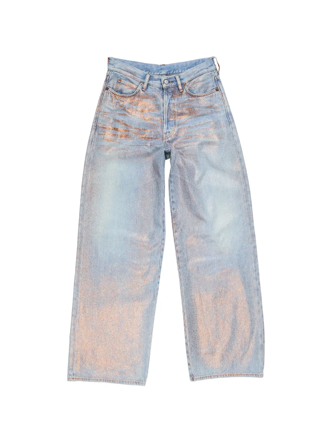 Джинсы с блестками Acne Studios, синий