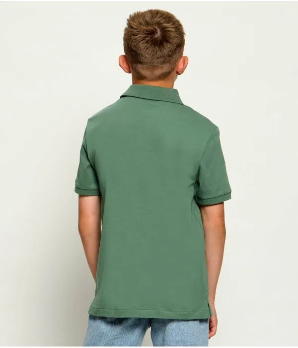 Детская футболка поло для мальчиков хлопковое Polo Polo Ralph Lauren, зеленый — фото 3