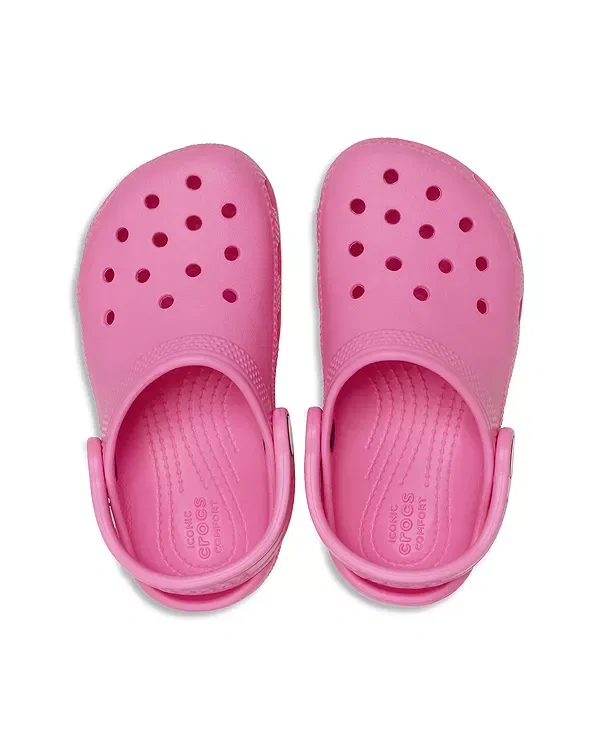 Детские сабо с перфорацией Crocs, Pink Lemonade — фото 4