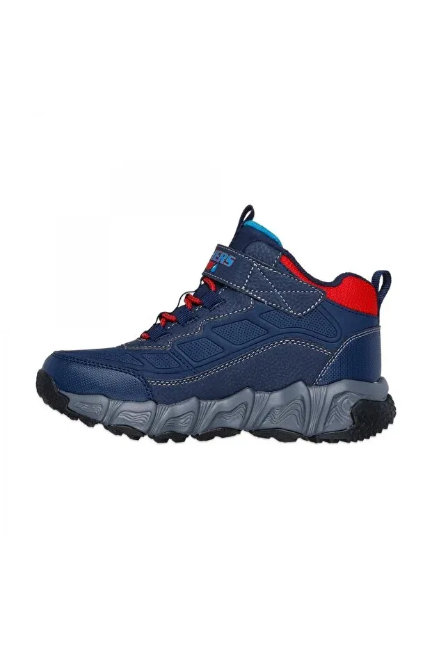 Детские спортивные ботинки для девочек водонепроницаемые с принтом Skechers, Nvrd Navy/Red — фото 4