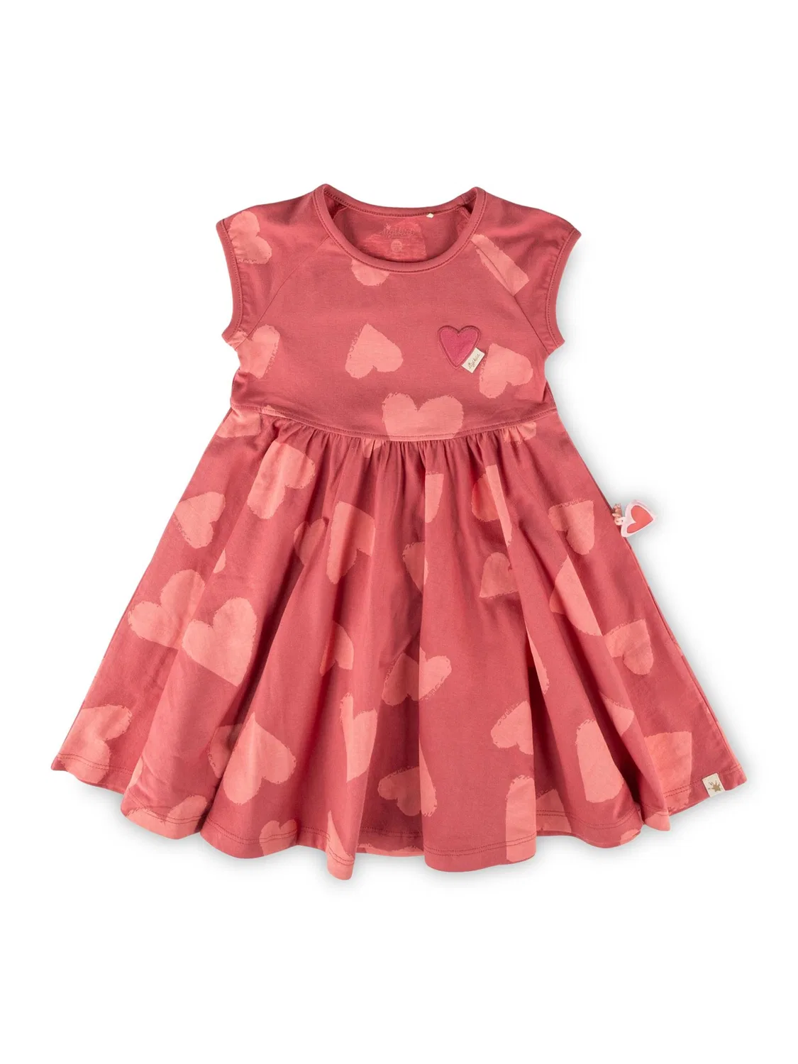 Sigikid Платье Kleid Pink Birds розового цвета