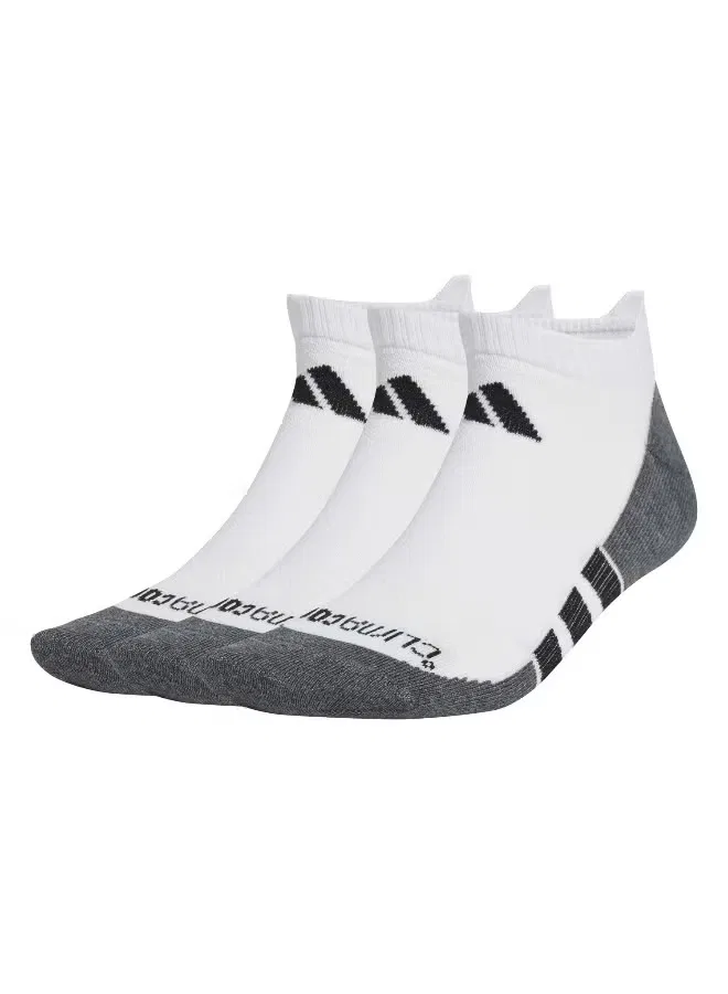 Носки спортивные низкие тонкие 3 пары Adidas, белый
