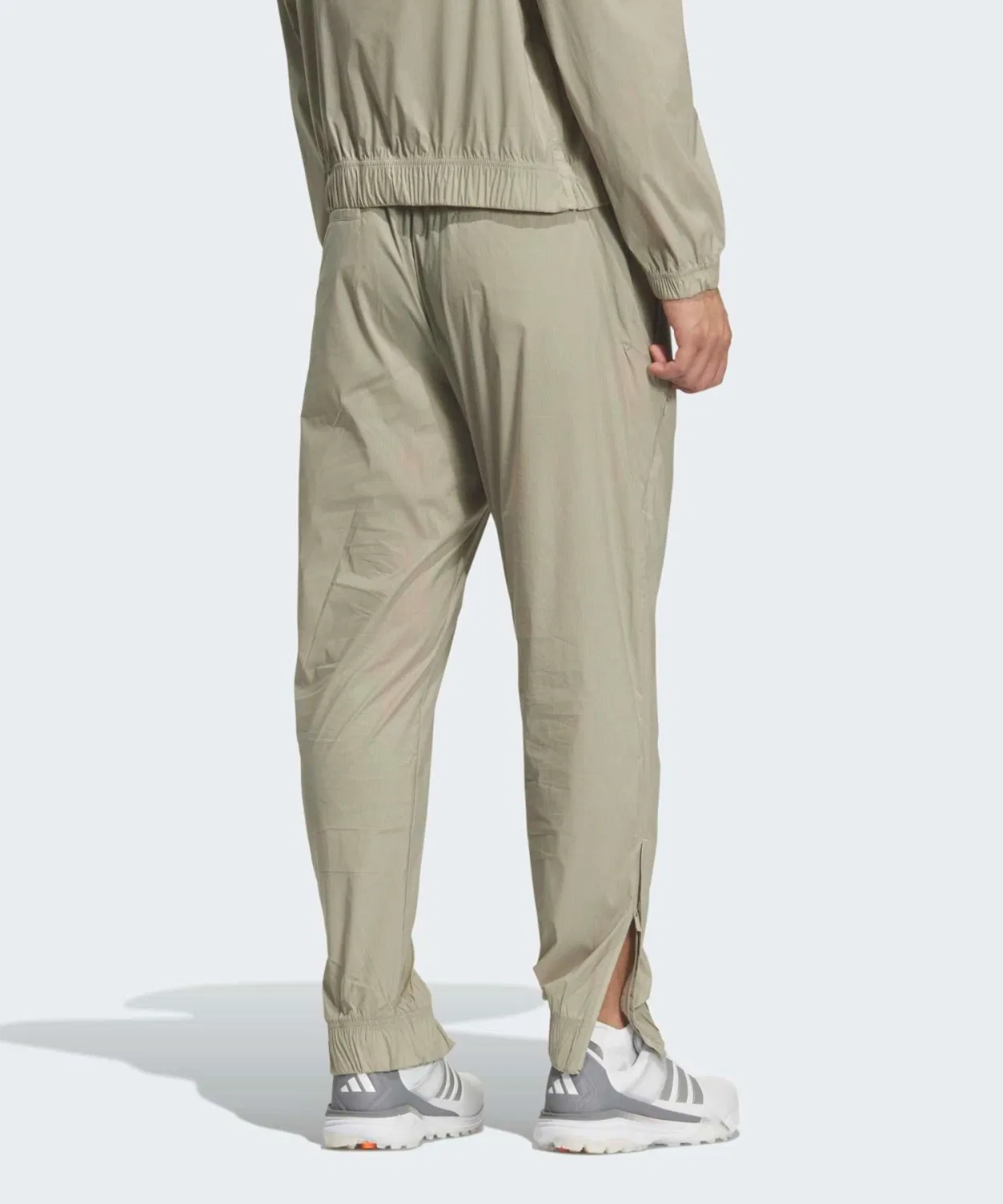 Мужские длинные ветрозащитные брюки для гольфа с рипстоп-тканью Adidas Golf, Beige — фото 2