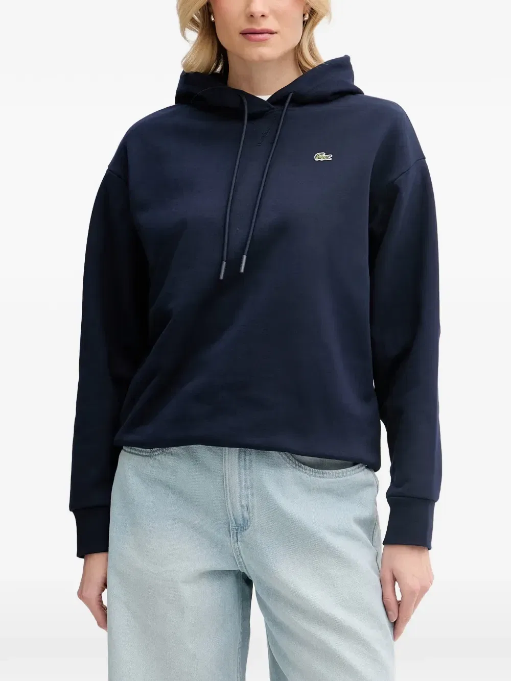 Толстовка Lacoste с капюшоном, синяя