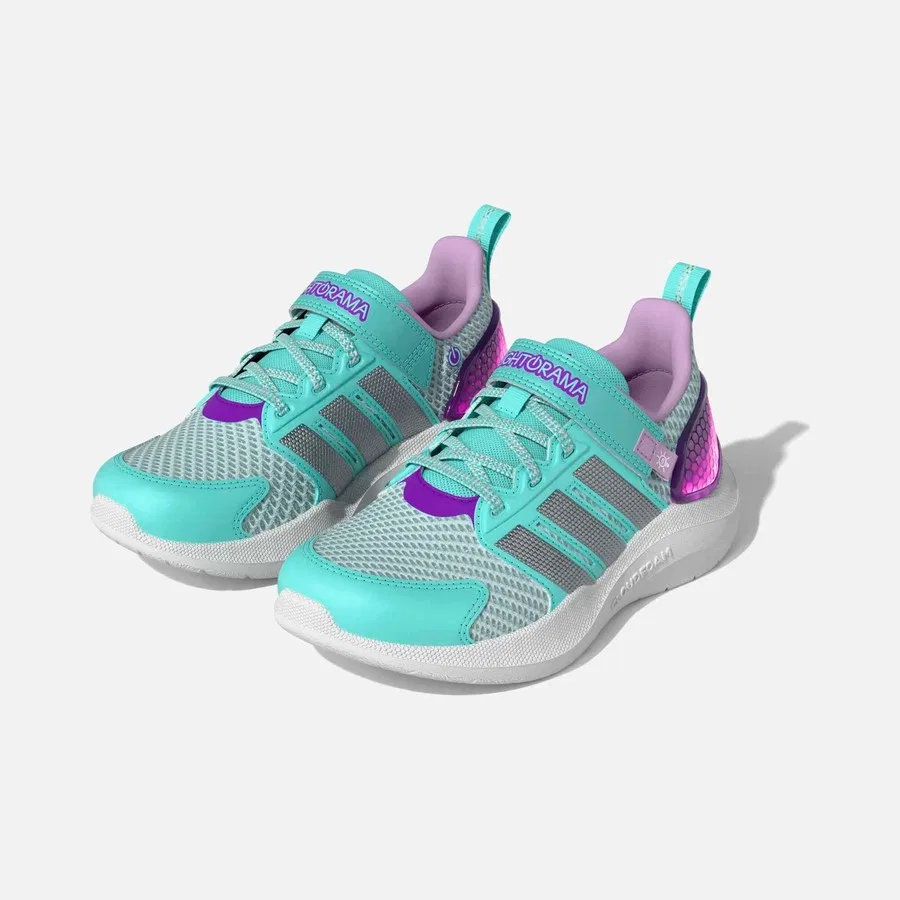 Детские спортивные кроссовки с моделью Lightorama Rnr El C, adidas, Зеленый — фото 3
