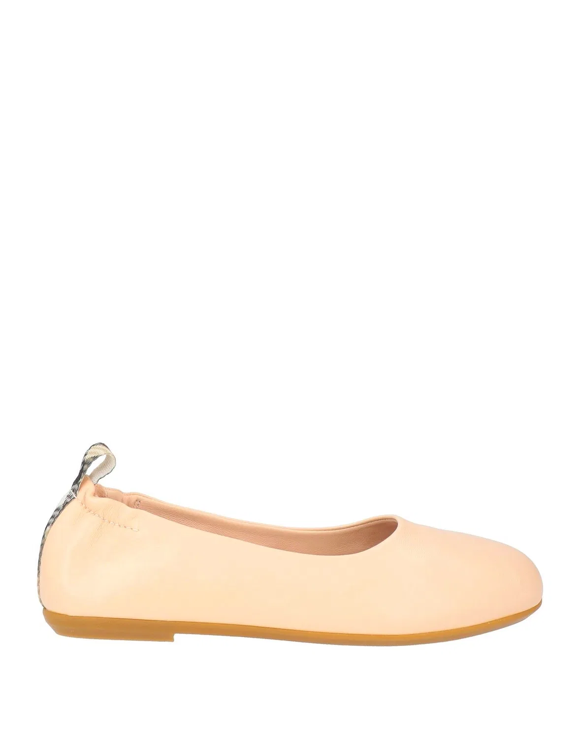 Детские балетки для девочек кожаные Blush Burberry, светло-розовый