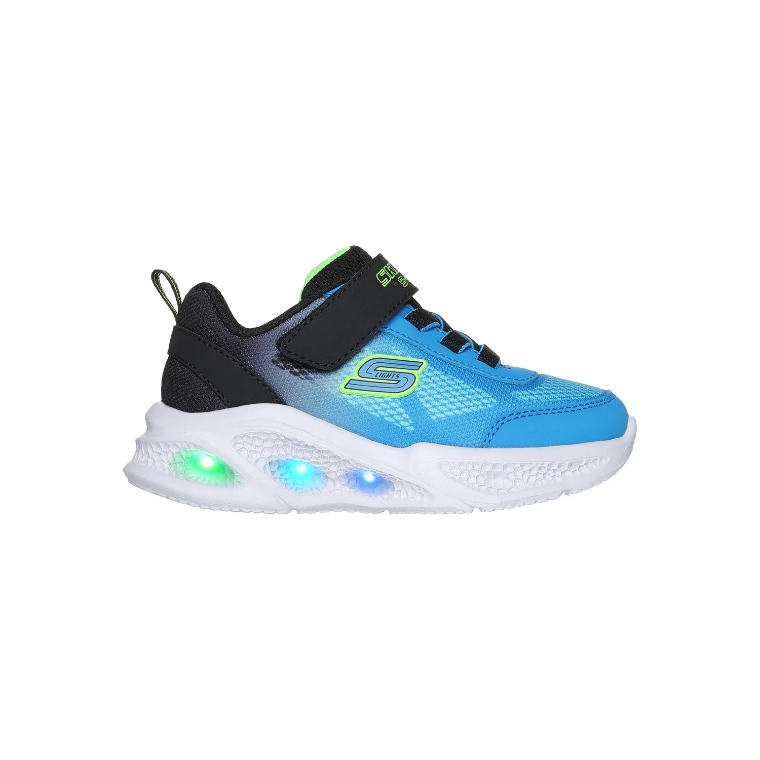 Детские кроссовки с подсветкой Skechers 401495N-BKBL, Schwarz — фото 2