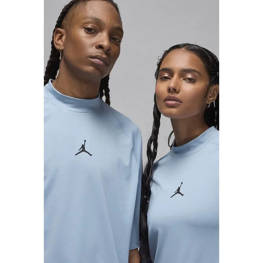 Футболка мужская с длинным рукавом Dri-FIT Jordan Sport Nike, Светло-синий — фото 3