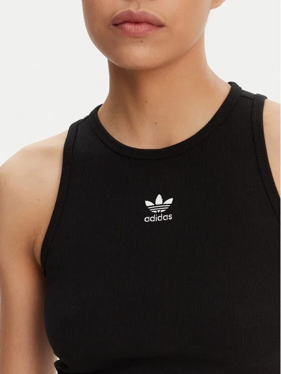Топ slim fit Essentials Adidas, черный — фото 4