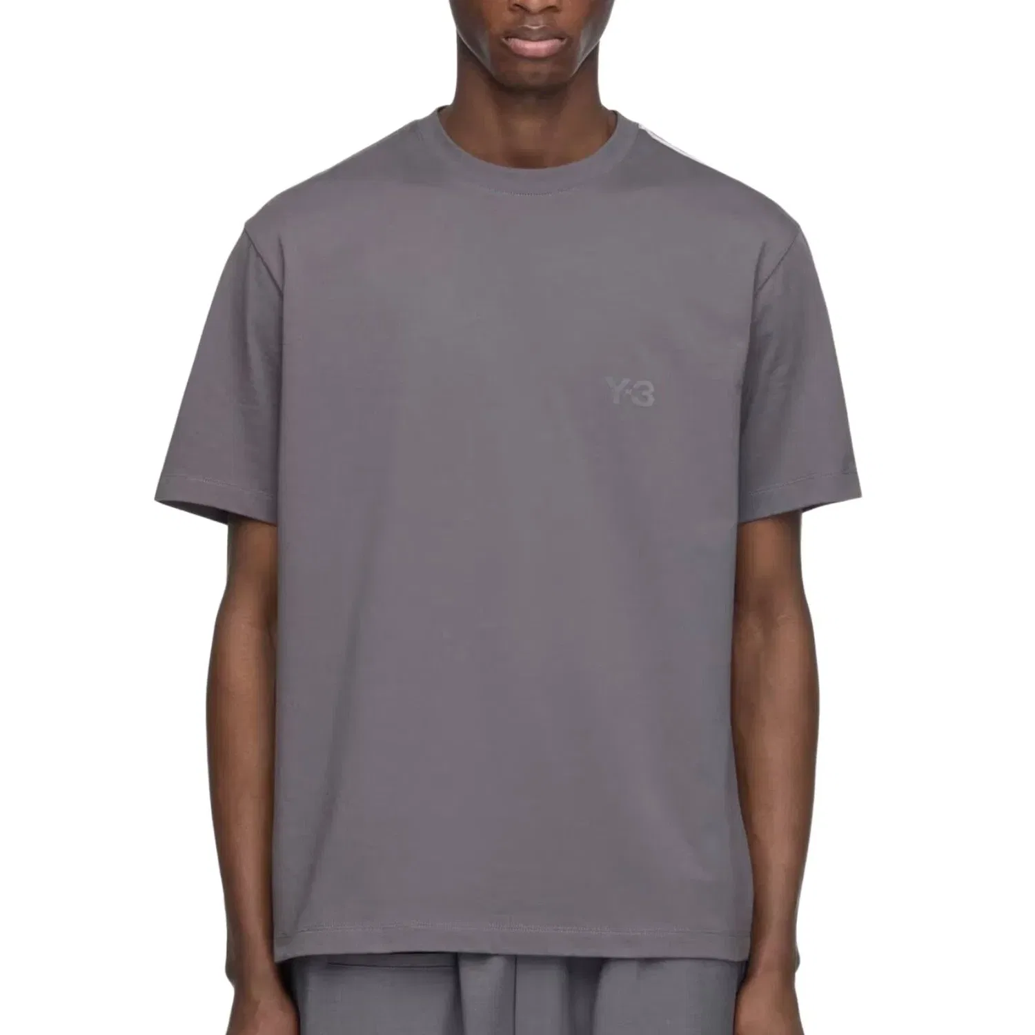 Мужская футболка с градиентным принтом Adidas x Y-3 Gradient Stripes T-shirt Ку2250, серый — фото 3