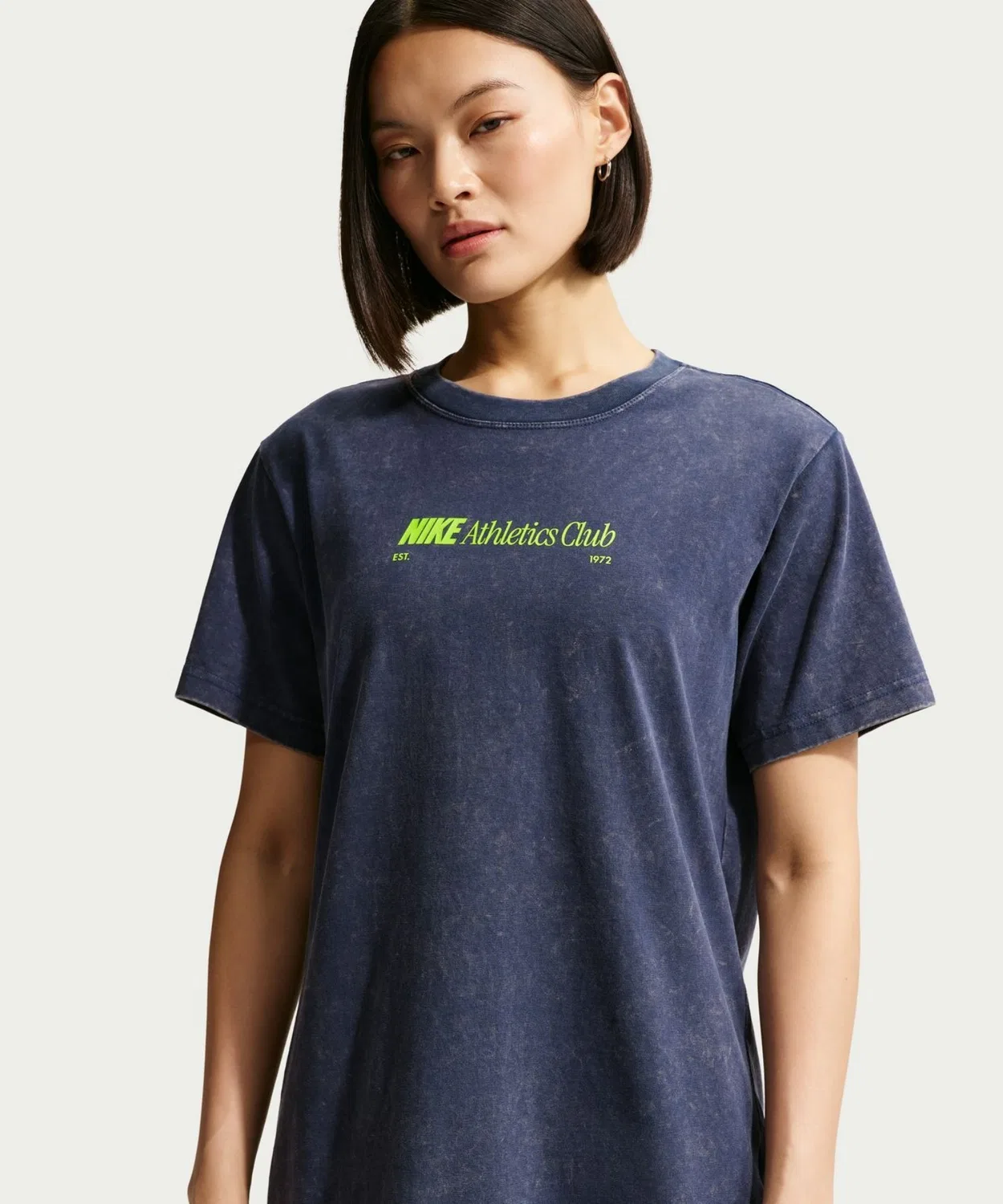 Женская футболка с коротким рукавом и принтом на спине Varsity19 Nike, Navy — фото 2