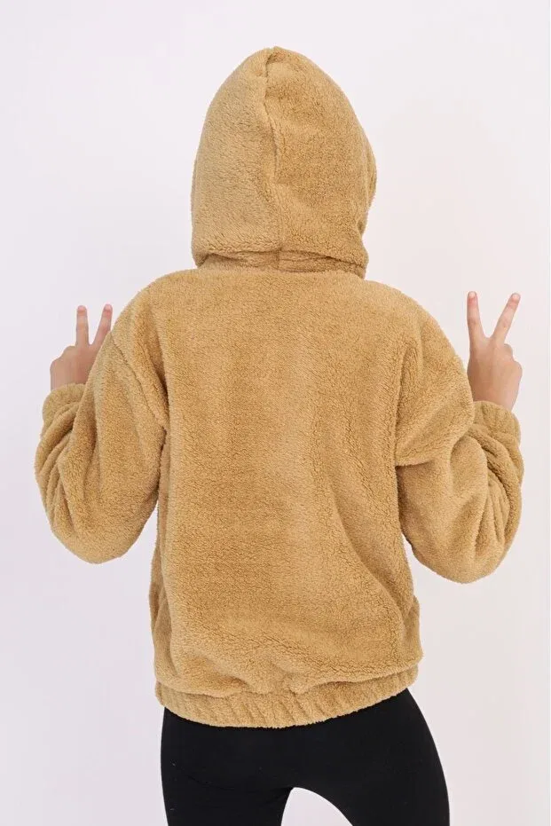 Детский кардиган для девочек с длинным рукавом Toontoy, Beige — фото 3