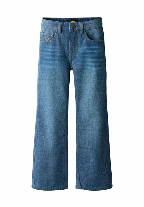 Брюки из хлопка и полиэстера Alban Molo, mid blue denim, синий — фото 3