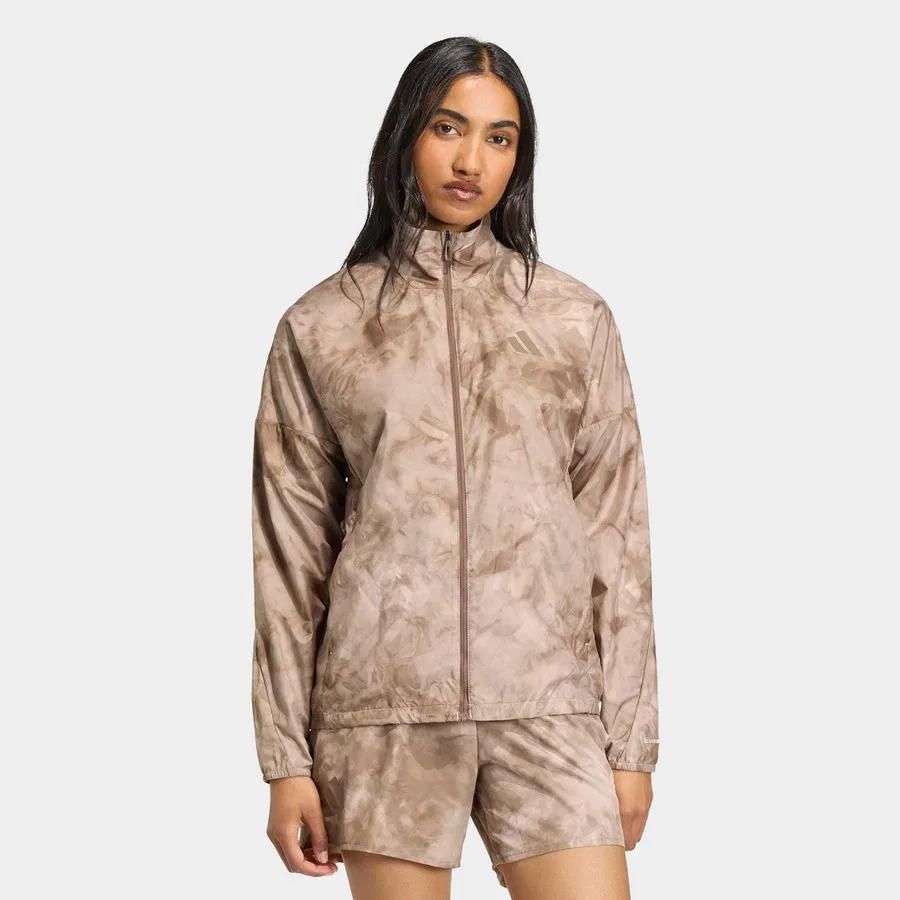 Женская ветровка с капюшоном Mt Windj Sd adidas, Бело-синий