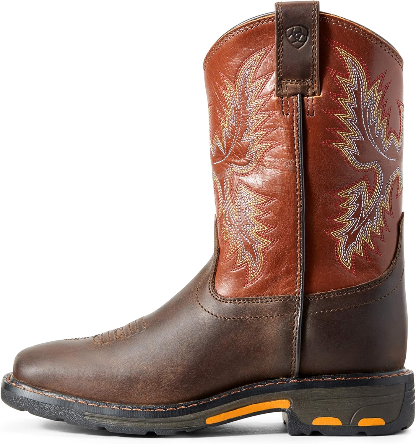 Ботинки ARIAT Unisex-Child Workhog с широкой квадратной ноской для работы, черный — фото 2