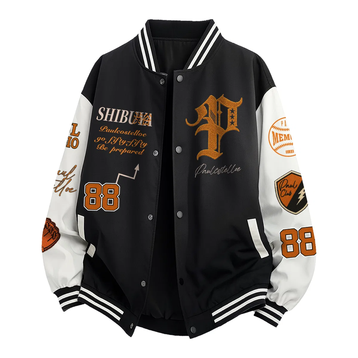 Детский бомбер с принтом, с капюшоном, Baseball Jacket Unisex, Paul Costelloe — фото 4