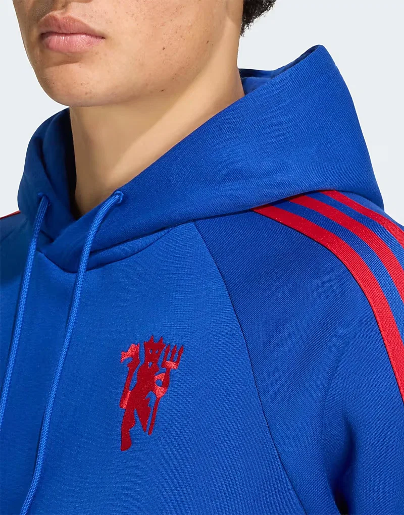 Худи Adidas Performance Manchester United Originals королевского, синий — фото 4
