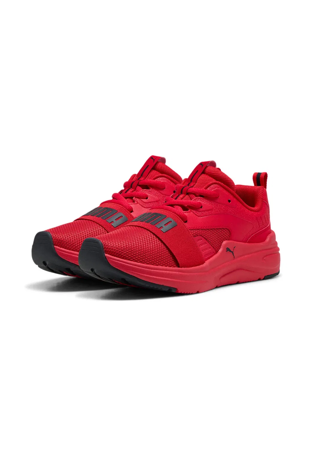 Детские кроссовки с шнуровкой SOFTRIDE Wired 2 JR Puma, Red Black