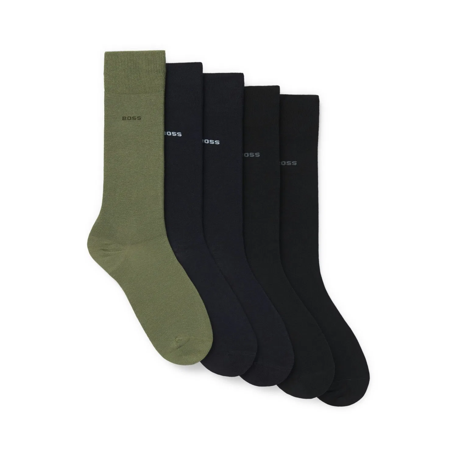 Мужские носки из хлопковой смеси в упаковке 5 пар BOSS, Multicolor