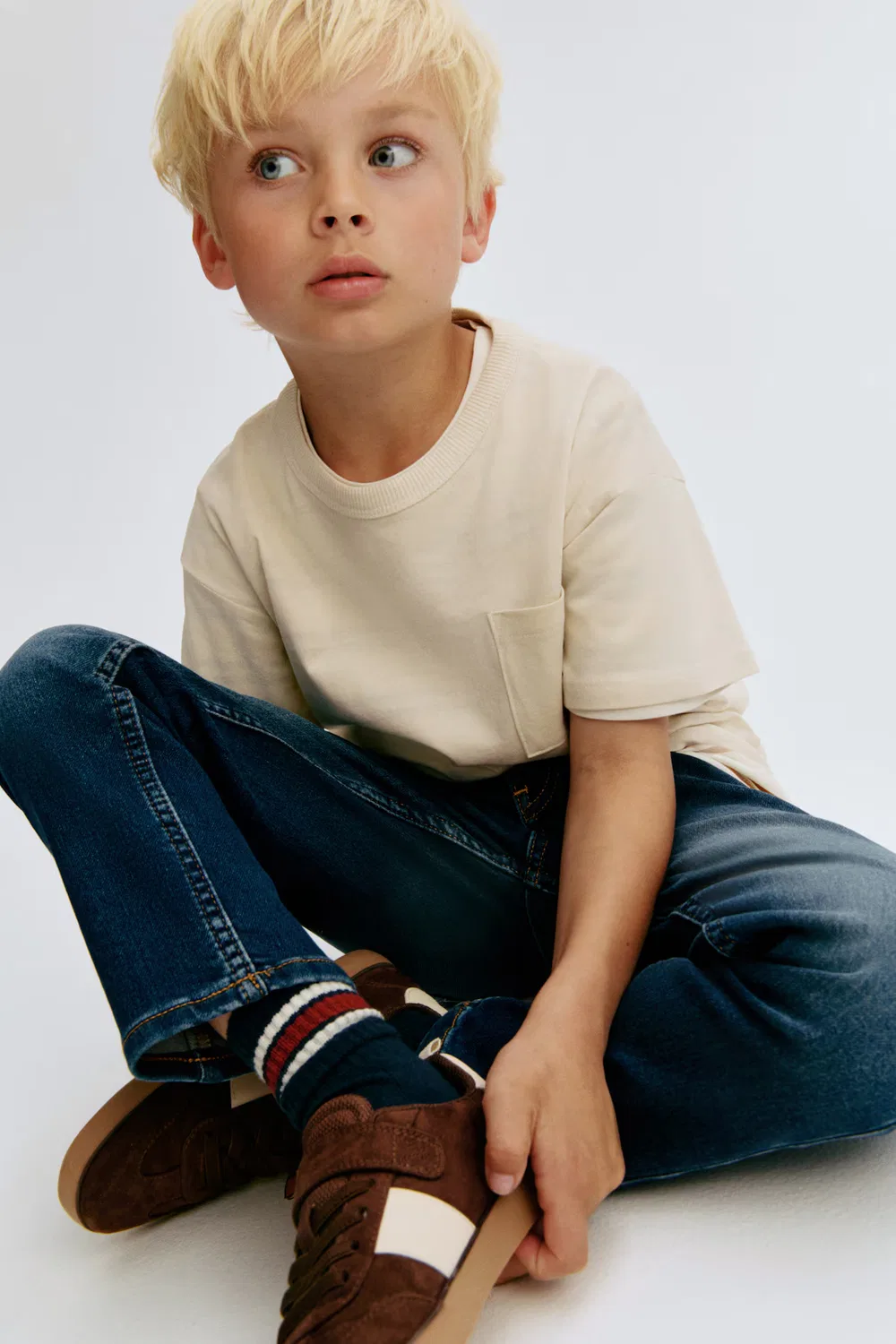 Супермягкие джинсы облегающего кроя H&M, Dunkles Denimblau — фото 3