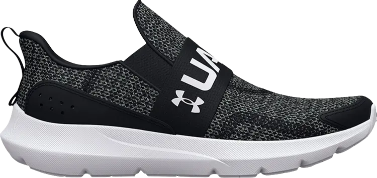 

Кроссовки Under Armour Surge 3 Slip PS Black White, черный