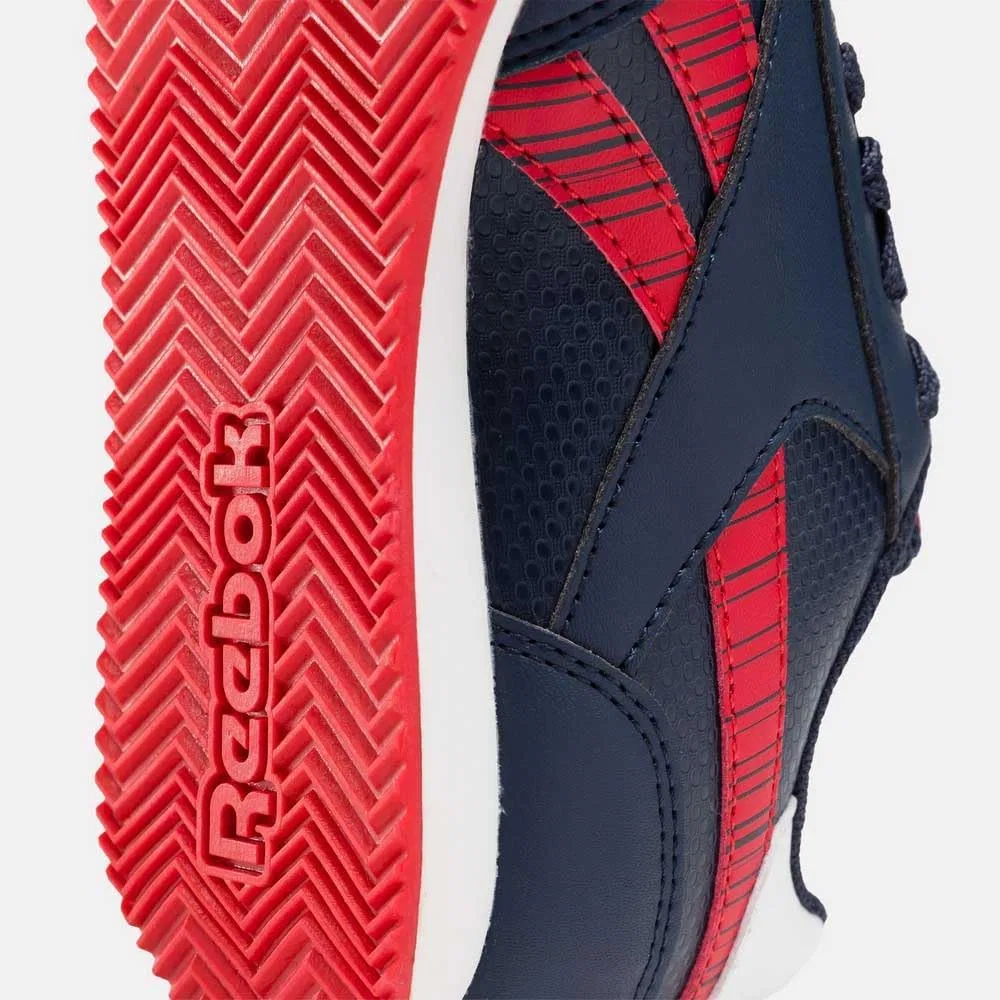 Детские кроссовки для мальчиков с hiking-дизайном Reebok Royal CL Jog 3.0, Vectornavy Vectorred White — фото 2