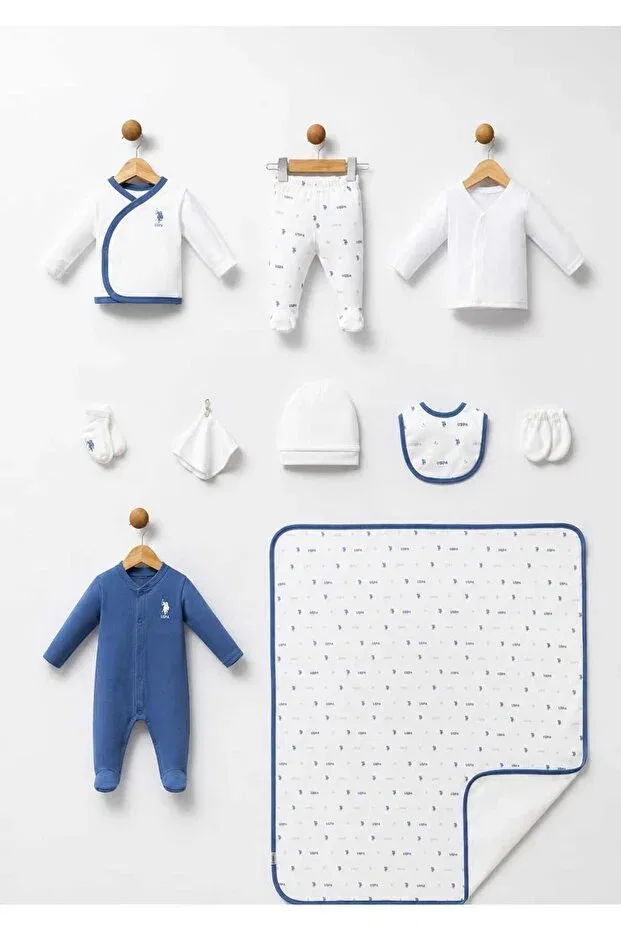 Детский комплект одежды для новорожденных хлопковый Pamloli Kids, Blue — фото 3