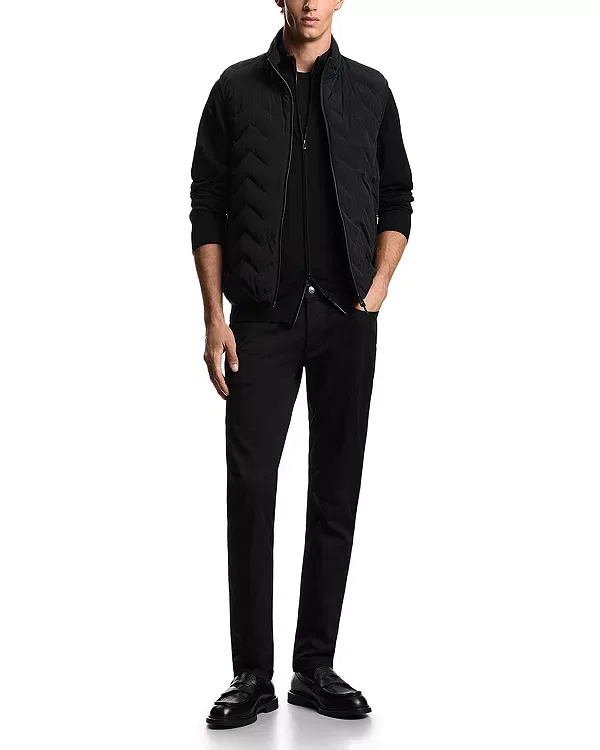 Мужской жилет с принтом Essential Chevron Quilted Vest Emporio Armani, Black Beauty — фото 2