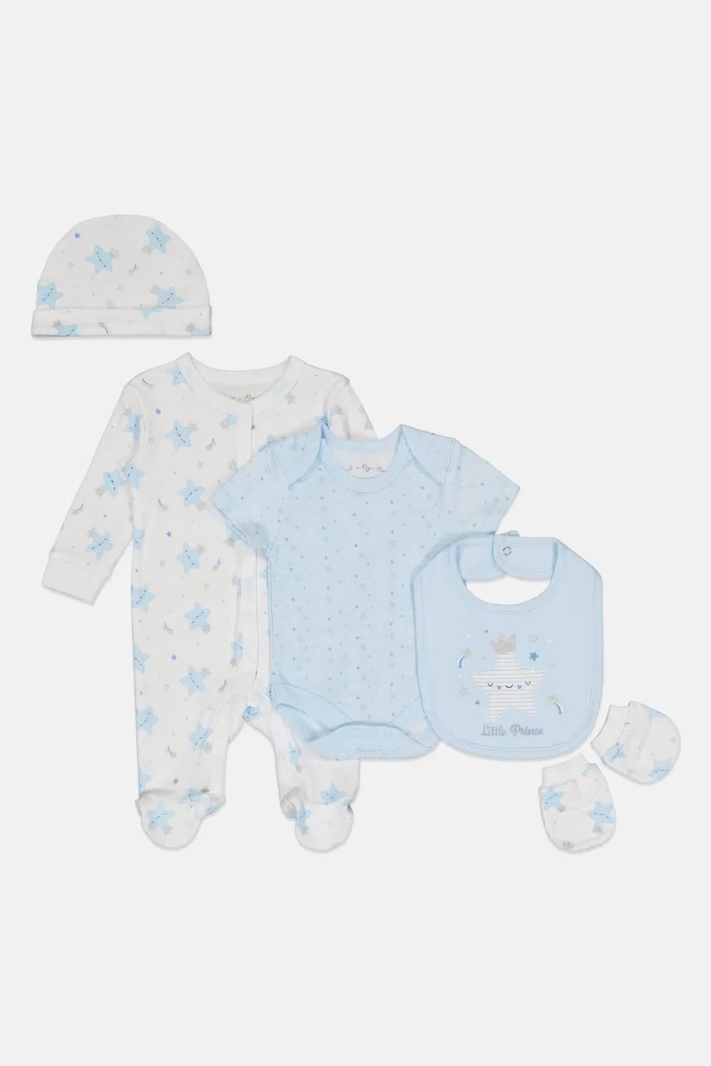 Комплект из 5 предметов для мальчика Rock-A-Bye Baby Boutique, разноцветный — фото 3