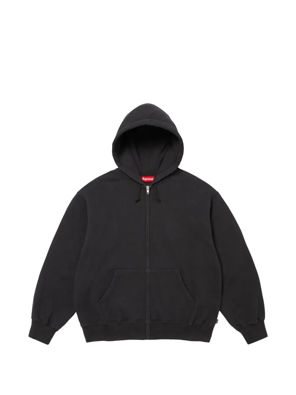 Толстовка на молнии с вырезами Supreme, черный