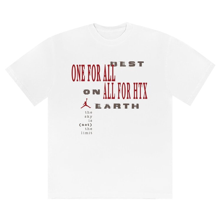 

Футболка Cactus Jack by Travis Scott x Jordan Best On Earth Tee 'White', белый