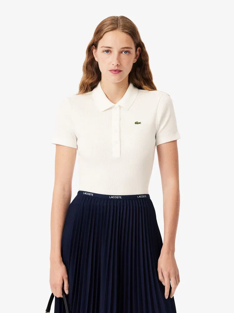 Футболка-поло LACOSTE Slim Fit, White