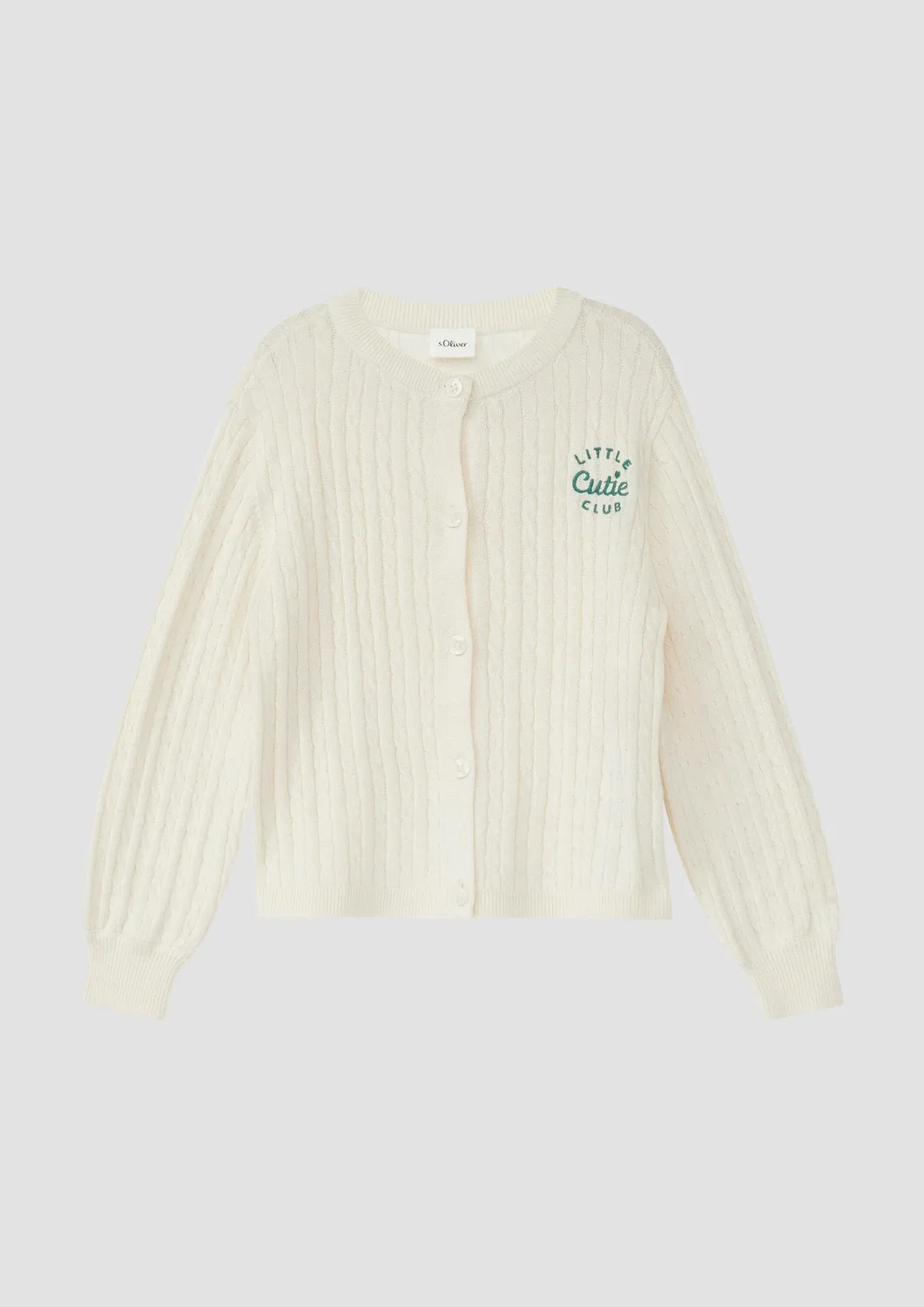 Кардиган вязаный, 0401_creme S.Oliver, кремовый
