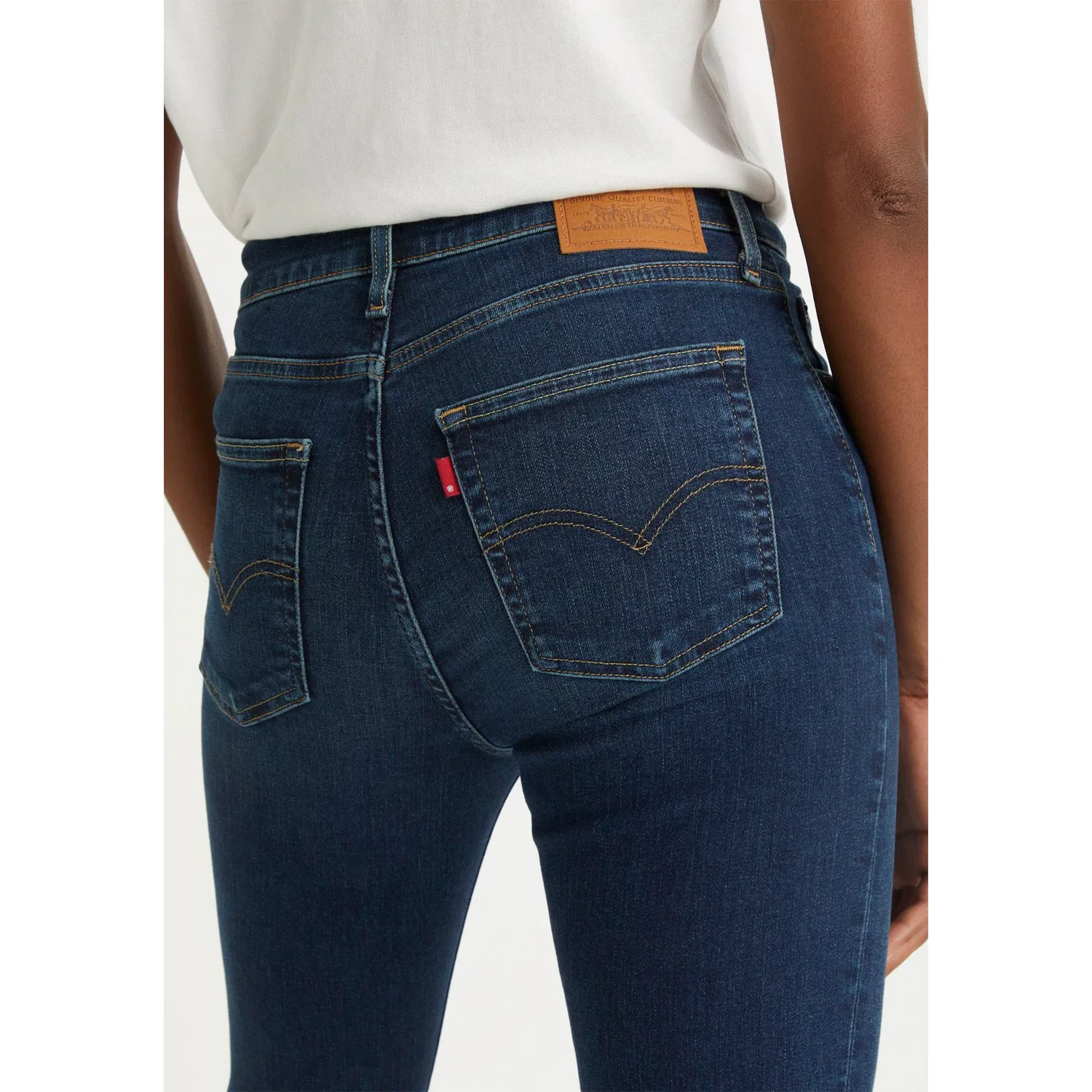 Женские джинсы с высокой посадкой Levi's, Indigo Rinsed — фото 4