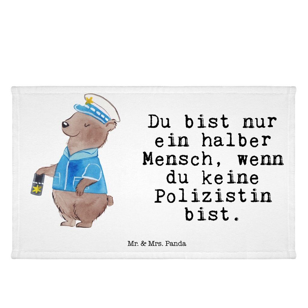 

Гостевое полотенце Mr. & Mrs. Panda в форме сердца женщины-полицейского - белое - подарок, коллеге, полицейскому, коллеге по работе, охраннику, полицейскому, гостевое полотенце, коллеге, пенсии, детское полотенце, белый