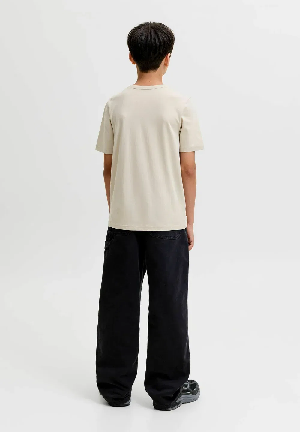 Футболка, детская футболка - базовая футболка Jack & Jones Junior, Moonbeam — фото 3