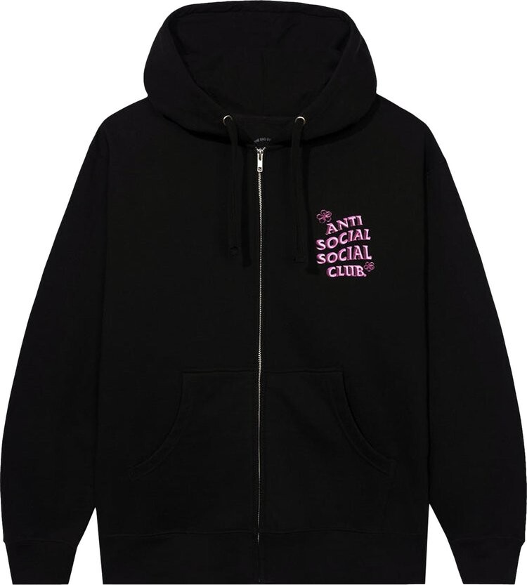 

Худи Anti Social Social Club Coral Crush Zip Hoodie 'Black', черный