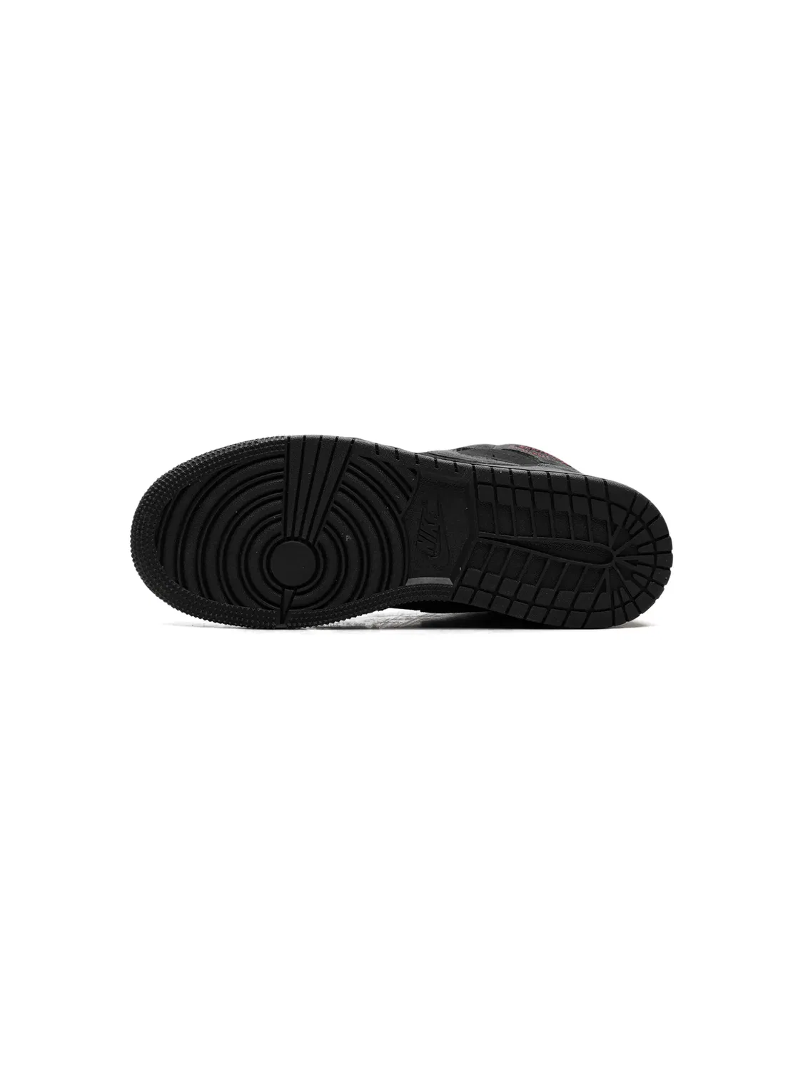 Кроссовки Air Jordan 1 Mid Black Suede — фото 4