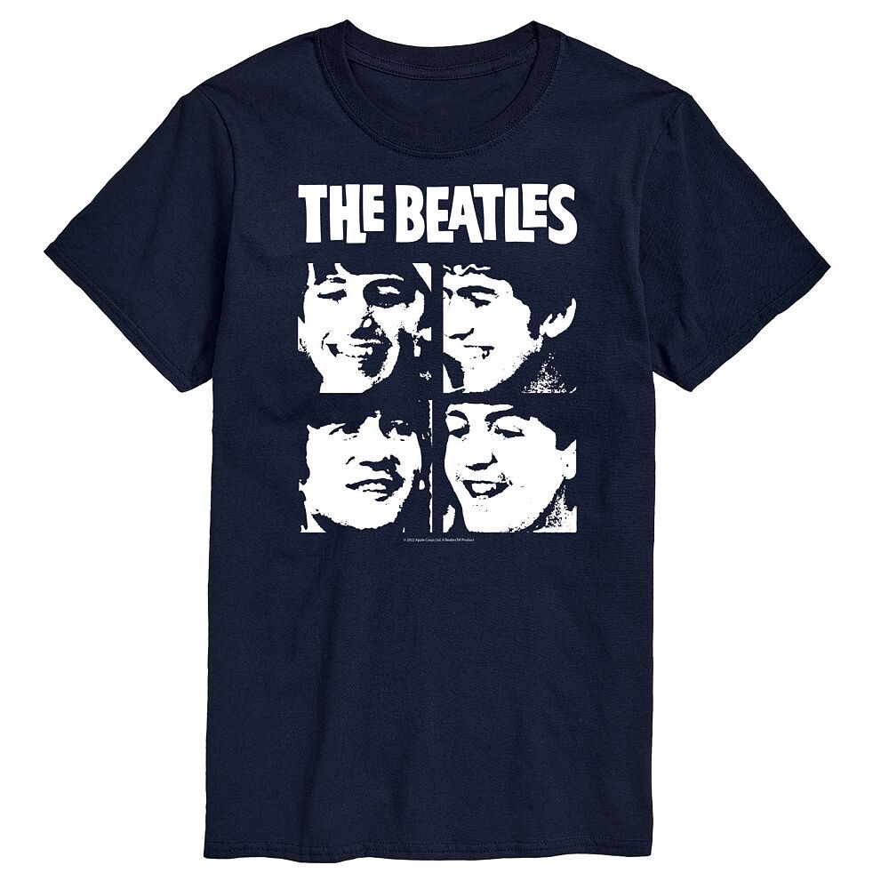 

Мужская футболка с сеткой для лица The Beatles Licensed Character, темно-синий