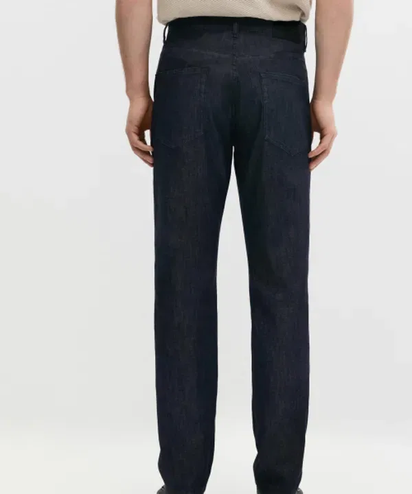 Джинсы зауженные, Lightweight Tapered Fit, Massimo Dutti, деним — фото 3