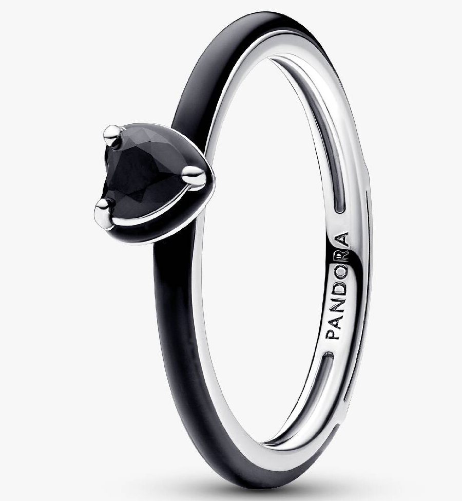 

Кольцо Pandora Black Chakra Heart, серебро/черный