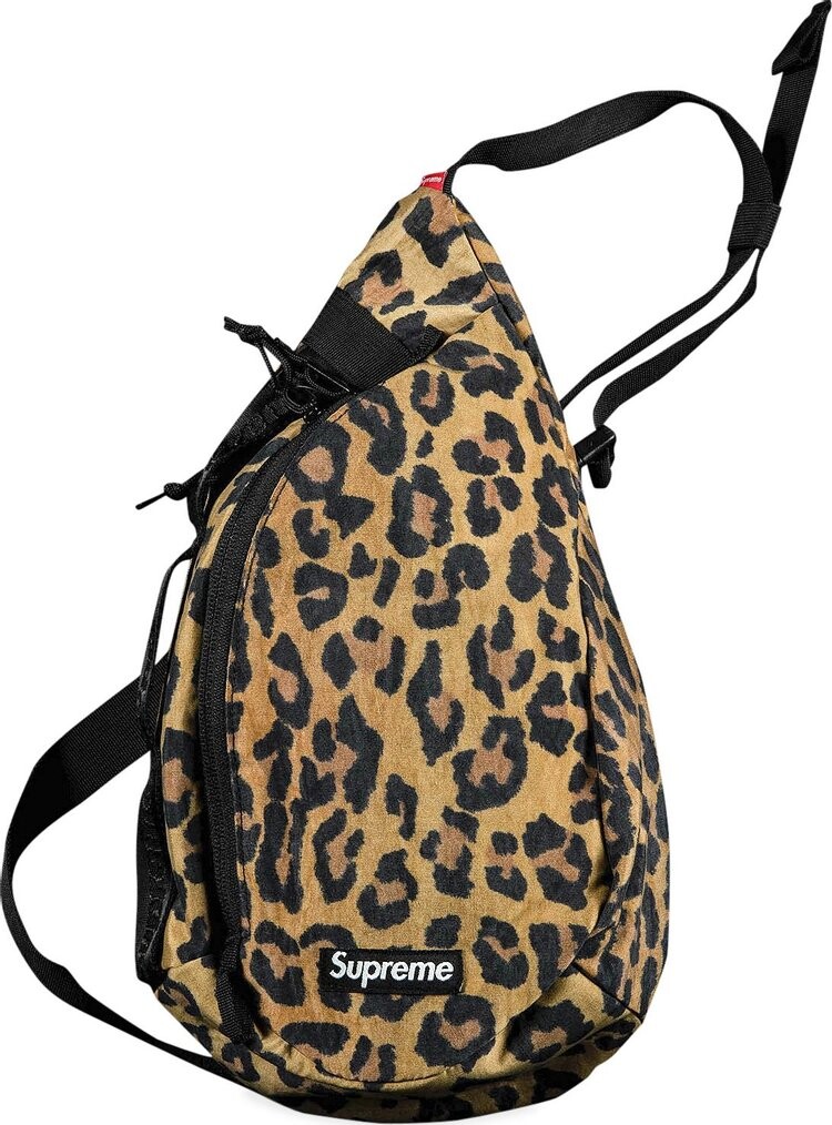 

Сумка Supreme Sling Bag Leopard, коричневый